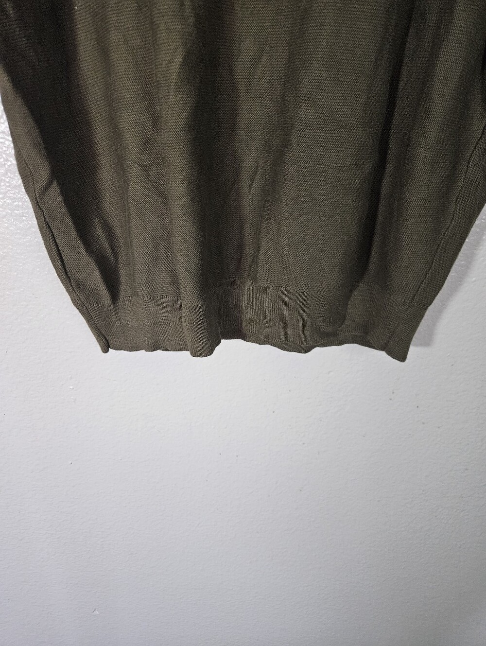 Quince Lightweight Cotton Cashmere Link-Stitch Dolman Sweater Size L - Picture 9 of 11
